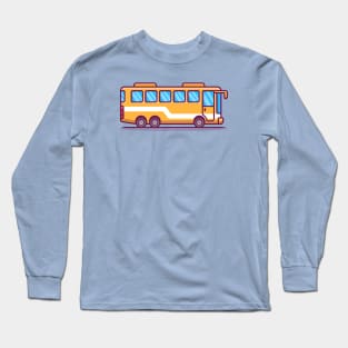 Bus Cartoon Long Sleeve T-Shirt